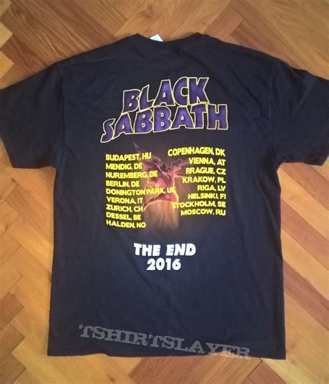 black sabbath the end tour t shirt
